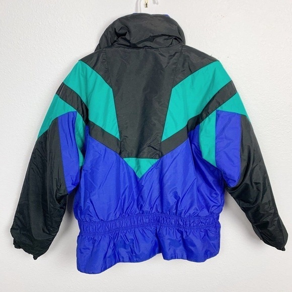 VINTAGE 90s Edelweiss Skiwear Full Zip Ski Parka Jacket Coat Womens Large - Picture 7 of 7